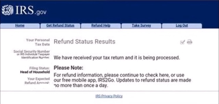 check refund status
