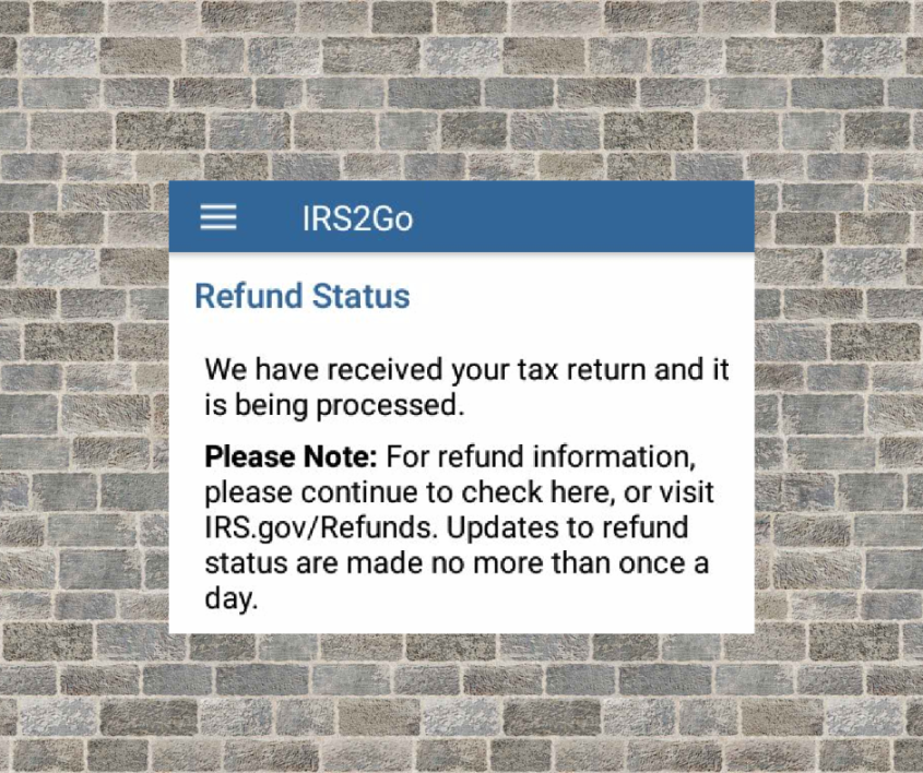 IRS Still Being Processed vs. Being Processed ⋆ Where's My Refund