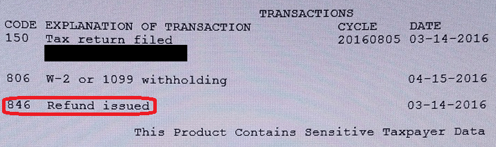 2018 Tax Transcript Cycle Code Chart ⋆ Where's My Refund? - Tax News ...