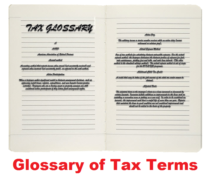 Tax Terminology