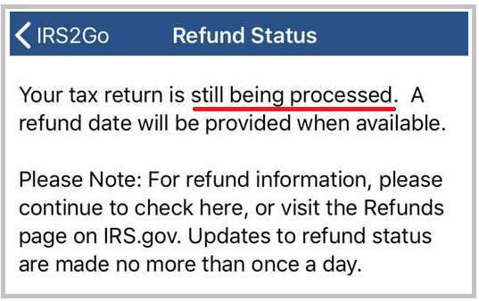 Irs Refund Cycle Chart For Mailed Returns