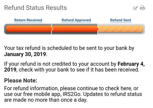 federal refund status