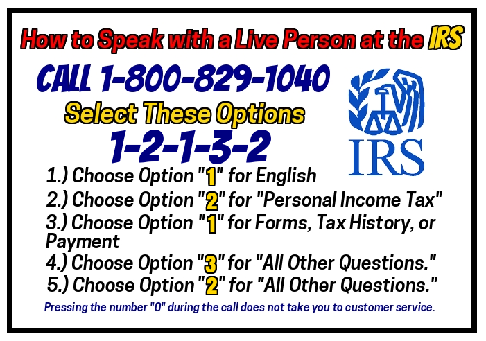 ¿Cómo hablo con un representante de servicio al cliente en el IRS?