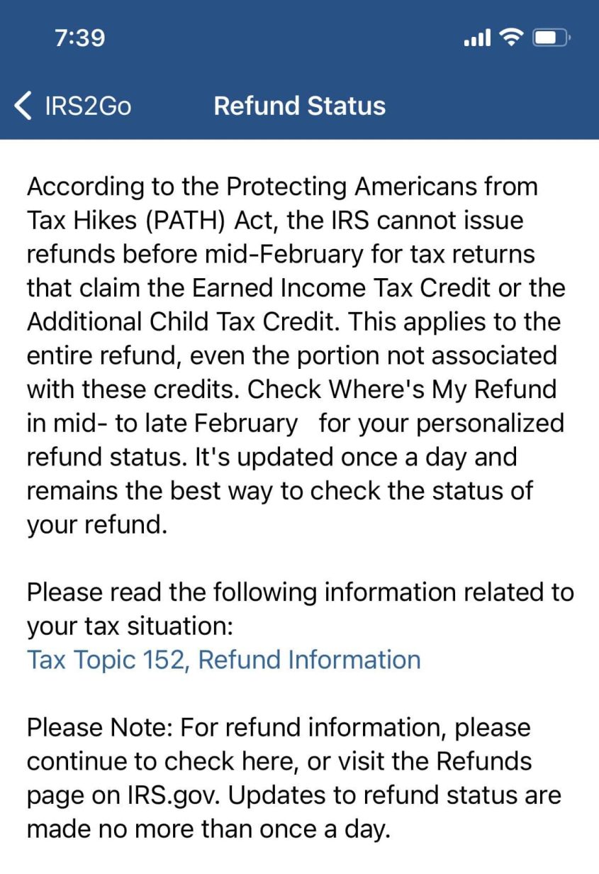 2022PATHACT ⋆ Where's my Refund? Tax News & Information