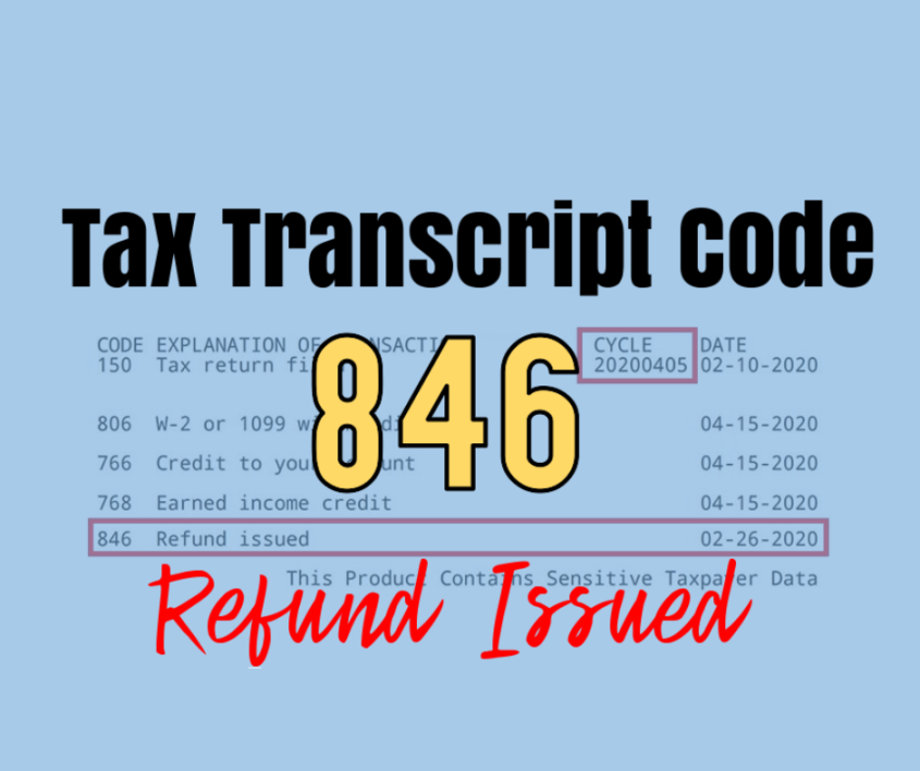 Tax Transcript Code 846 Refund Issued ⋆ Where's My Refund? Tax News