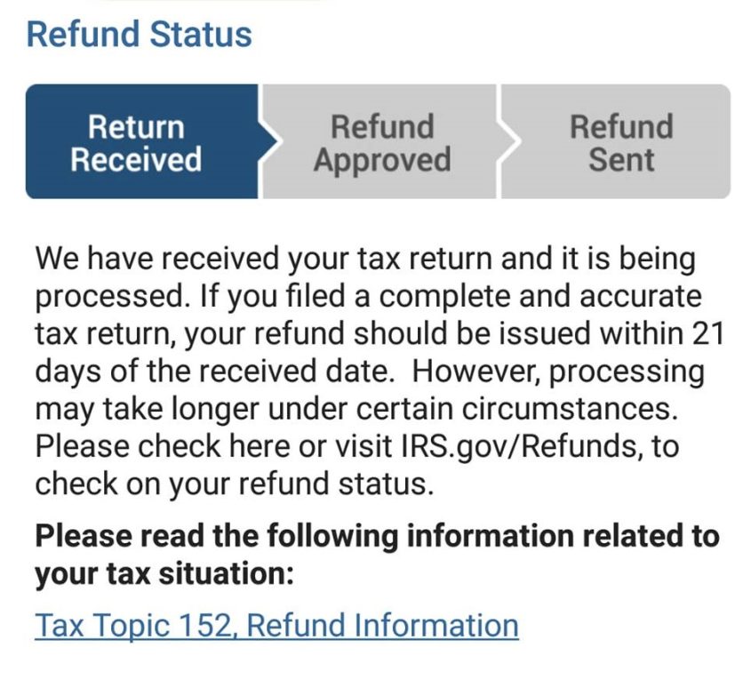 Tax Refund Status Received, Approved, Sent ⋆ Where's my Refund? Tax