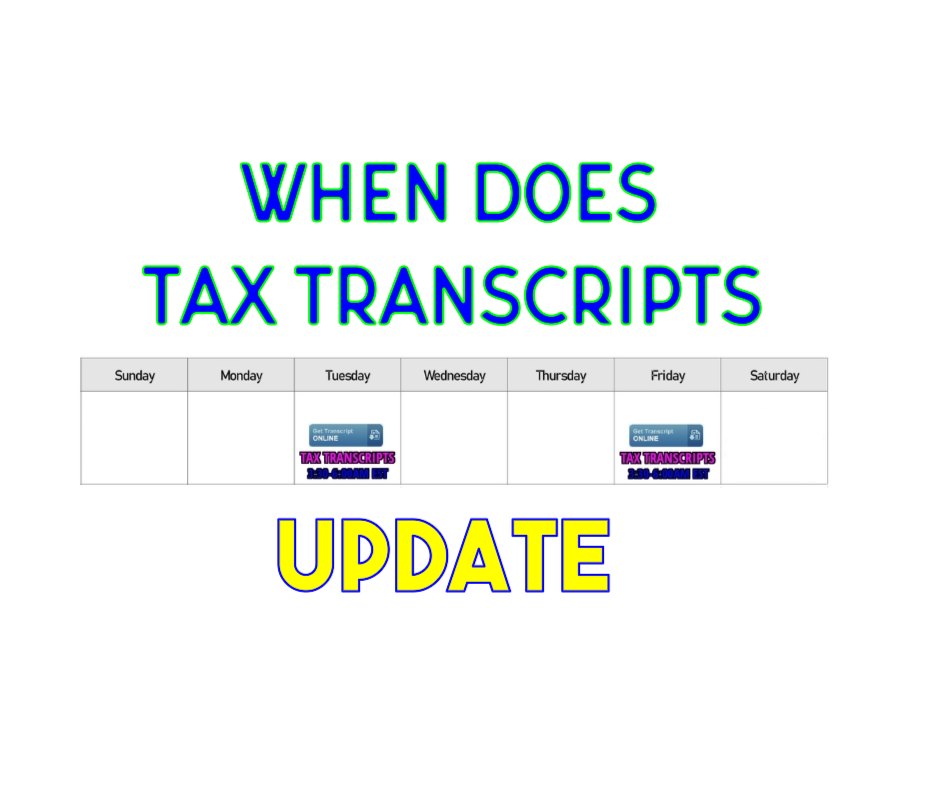 whenwilltranscriptsupdate ⋆ Where's my Refund? Tax News & Information