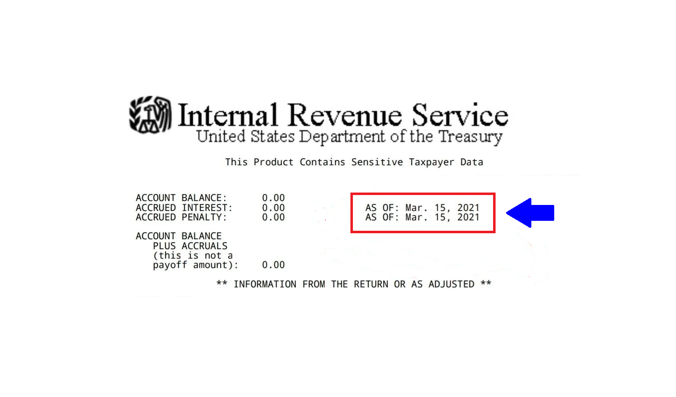 The As Of Date on IRS Tax Transcripts Understanding its Significance ⋆