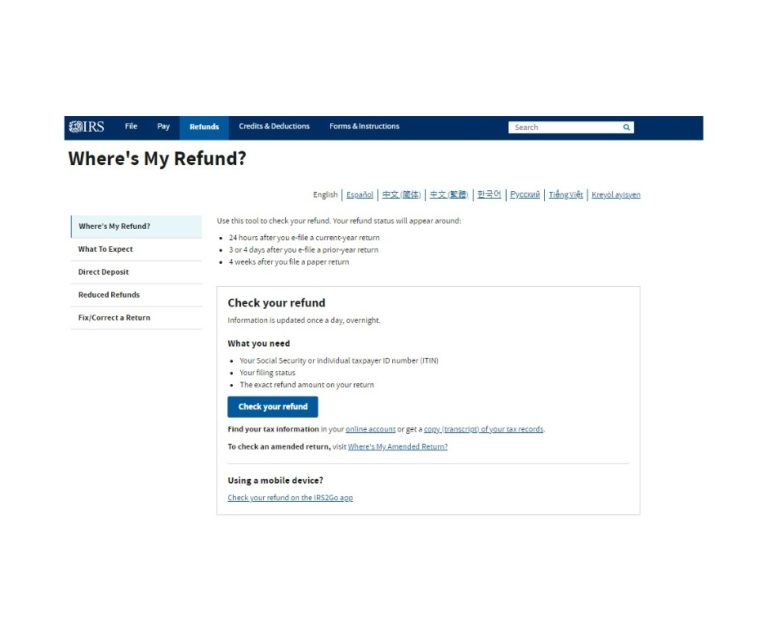 Unveiling the New Look of IRS Where's My Refund? Tools A Digital