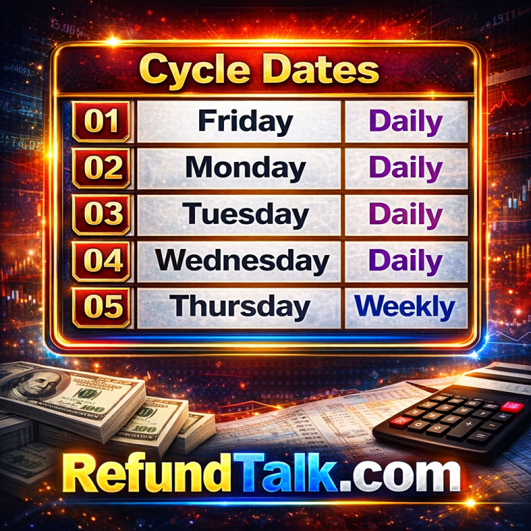 2026 Tax Transcript Cycle Code Charts ⋆ RefundTalk.com