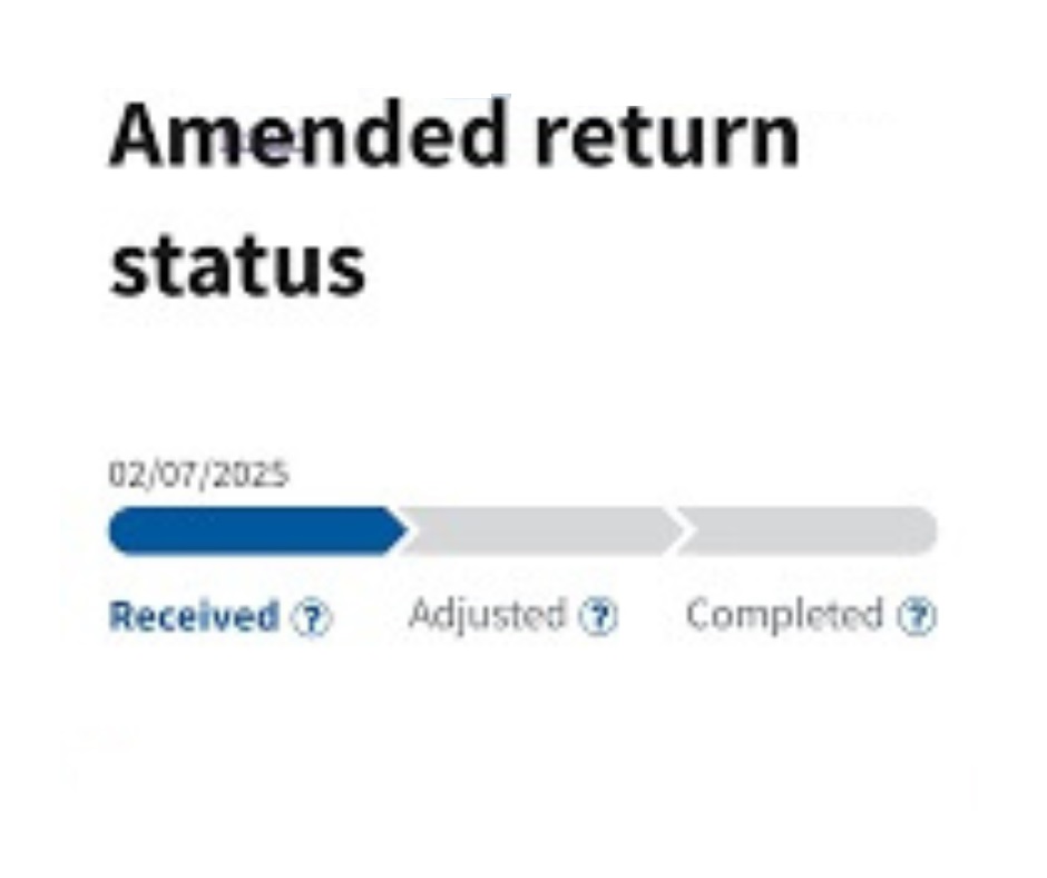 Why Is My Amended Return Still Stuck on “Received”?