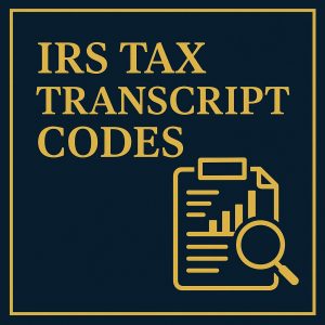IRS Tax Transcript Codes