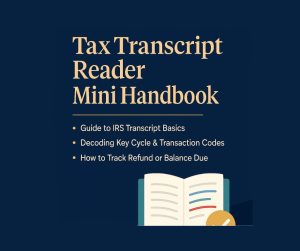 Tax Transcript Reader Handbook.2 300x251