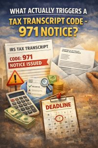 Tax Transcript Code 971 Notice Issued 200x300