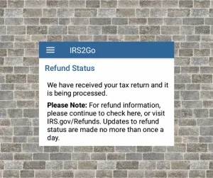 IRS Being Processed Refund Status3