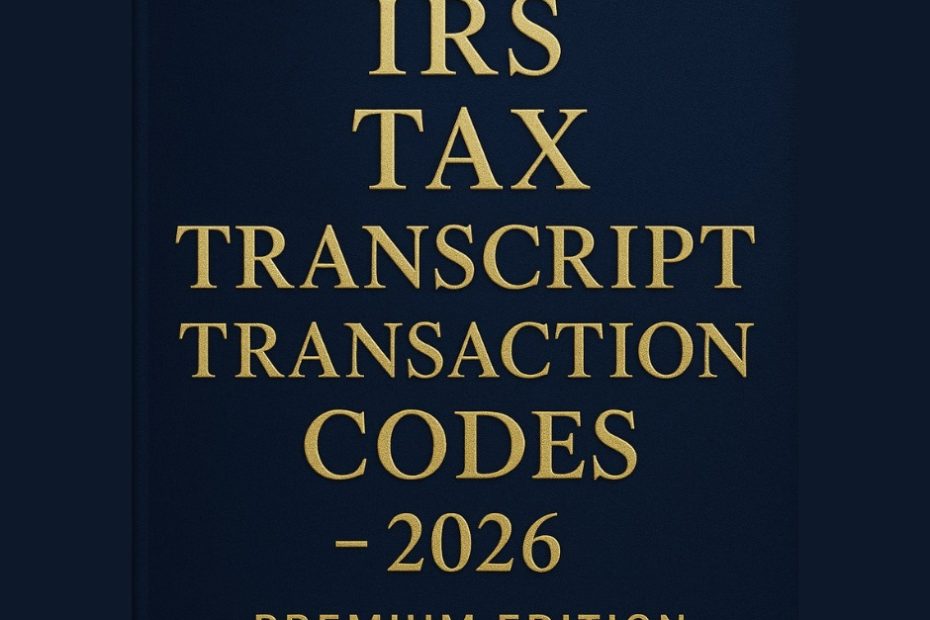 IRS Tax Transcript Transaction Codes Guide 2026.2 930x620